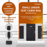 Aerolite Easyjet Carry On Fits 45x36x20cm New & Improved 2024 Cabin Under Seat Trolley Bag Suitcase