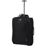 5 Cities Ryanair Luggage Bundle (55x35x20cm) Lightweight Cabin 2 Wheel Trolley and (40x20x25cm) Holdall Flight Bag, 2 Years Warranty