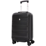 Aerolite 55cm Lightweight Hard Shell 4 Wheel Cabin Suitcase (55x35x20cm) , Approved for Ryanair (Priority), easyJet (plus/flexi), British Airways, Virgin Atlantic, and More