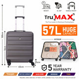 Aerolite Easyjet Large Cabin (56x45x25cm) Lightweight Hard Shell Cabin Suitcase, MAXIMUM Possible Allowance for Easyjet (Plus/Flexi), Jet2 & British Airways