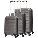 Aerolite Hard Shell Suitcase Complete Luggage Set (Cabin + Medium + Large Hold Luggage Suitcase)