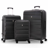 Aerolite Hard Shell Suitcase Complete Luggage Set (Cabin + Medium + Large Hold Luggage Suitcase)