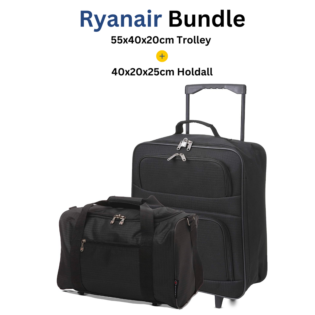 5 Cities Ryanair Priority Max (55x40x20cm) Lightweight Folding Cabin H ...