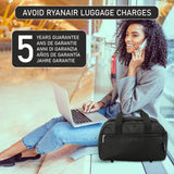 Aerolite Ryanair Maximum Holdall Cabin Bag (40x20x25cm), Digital Luggage Scales, and TSA Approved Three Dial Combination Lock