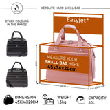 Aerolite Easyjet Maximum Size 45x36x20cm New Summer 2025 Hand Cabin Luggage Approved Hard Shell Travel Carry On Holdall Shoulder Under Seat Flight Bag with 2 Year Warranty