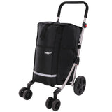 Hoppa 74L Expandable Lightweight Shopping Trolley 2024 model, Hard Wearing & Foldaway Push/Pull Cart for Easy Storage With 1 Year Guarantee