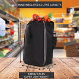 Hoppa Expandable 57L to 64L Lightweight Shopping Trolley 2024 model, Hard Wearing & Foldaway Push/Pull Cart for Easy Storage With 1 Year Guarantee