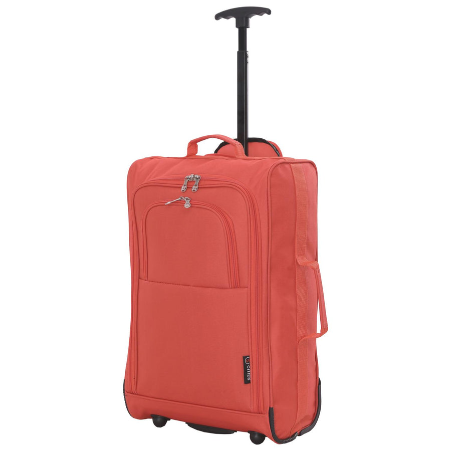 5 Cities 21 55x35x20cm Lightweight Cabin Hand Luggage Trolley Fits Travel Luggage Cabin Bags