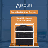 Aerolite Easyjet Carry On Fits 45x36x20cm New & Improved 2024 Cabin Under Seat Trolley Bag Suitcase