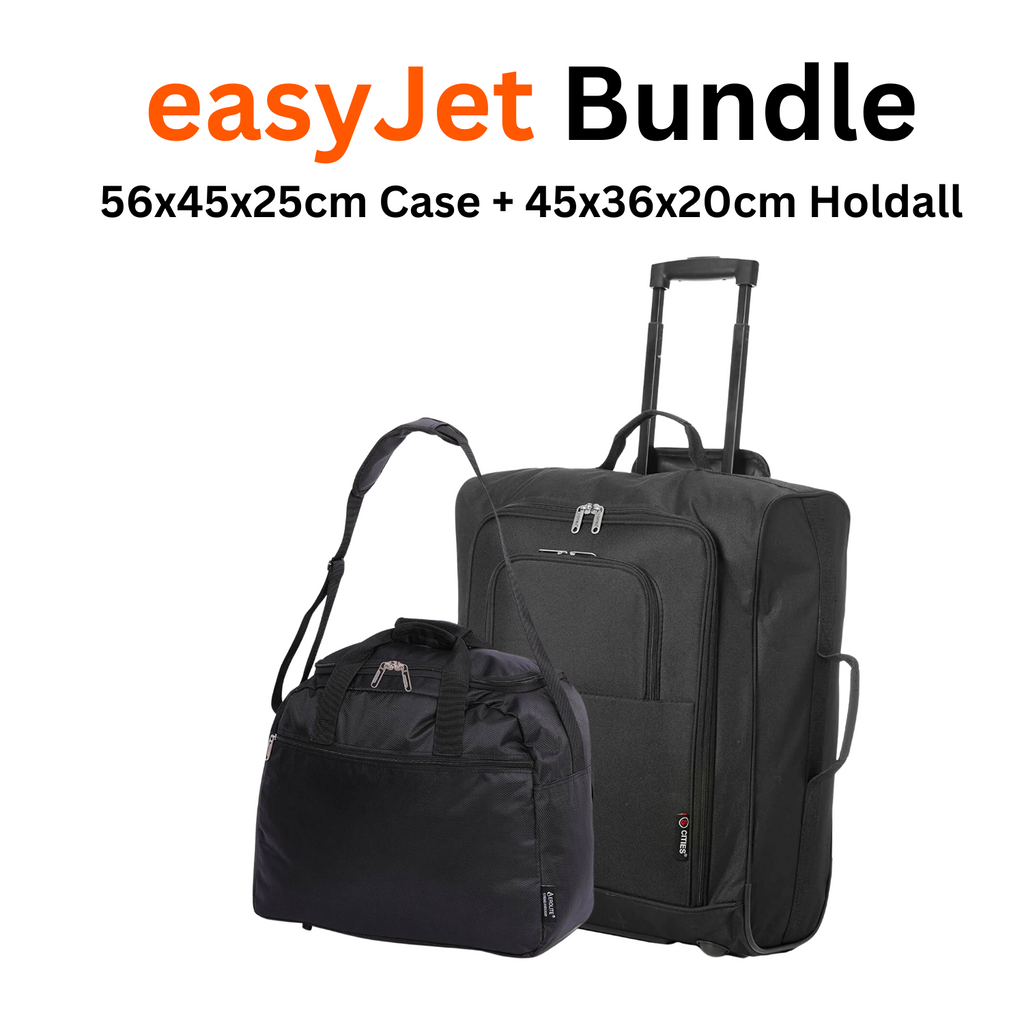 5 Cities easyJet Large Cabin Bag Trolley (56x45x25cm), Maximum Possibl ...