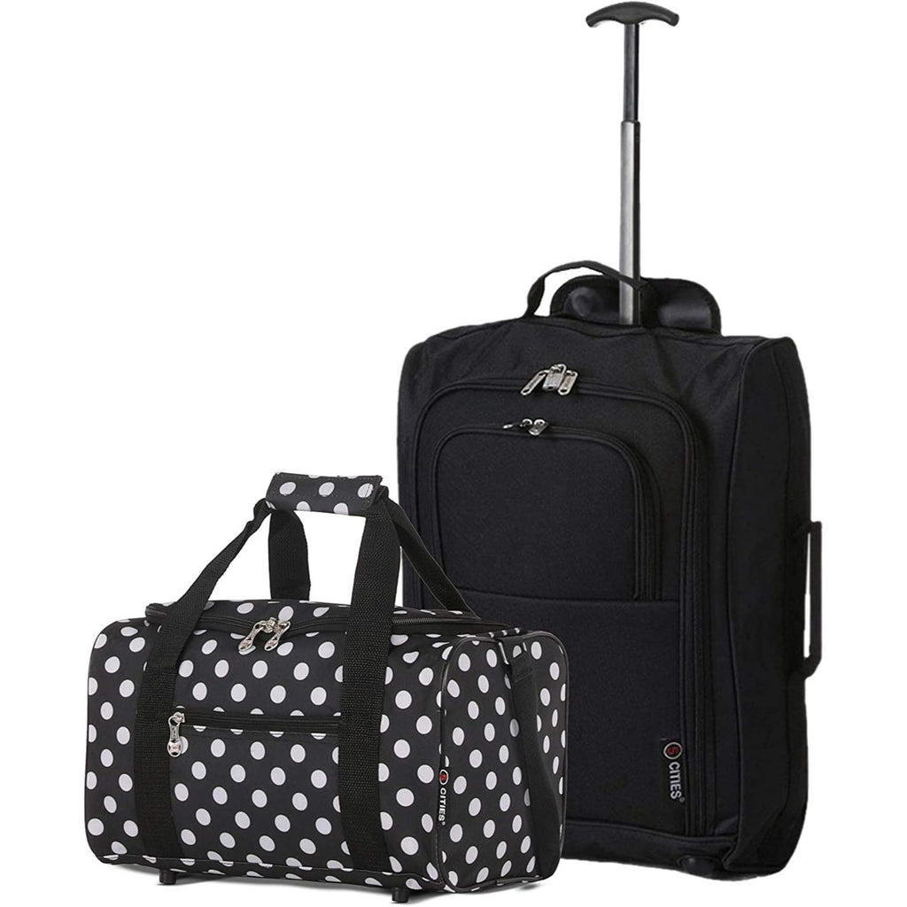 5 Cities Ryanair Luggage Bundle (55x35x20cm) Lightweight Cabin 2 Wheel ...
