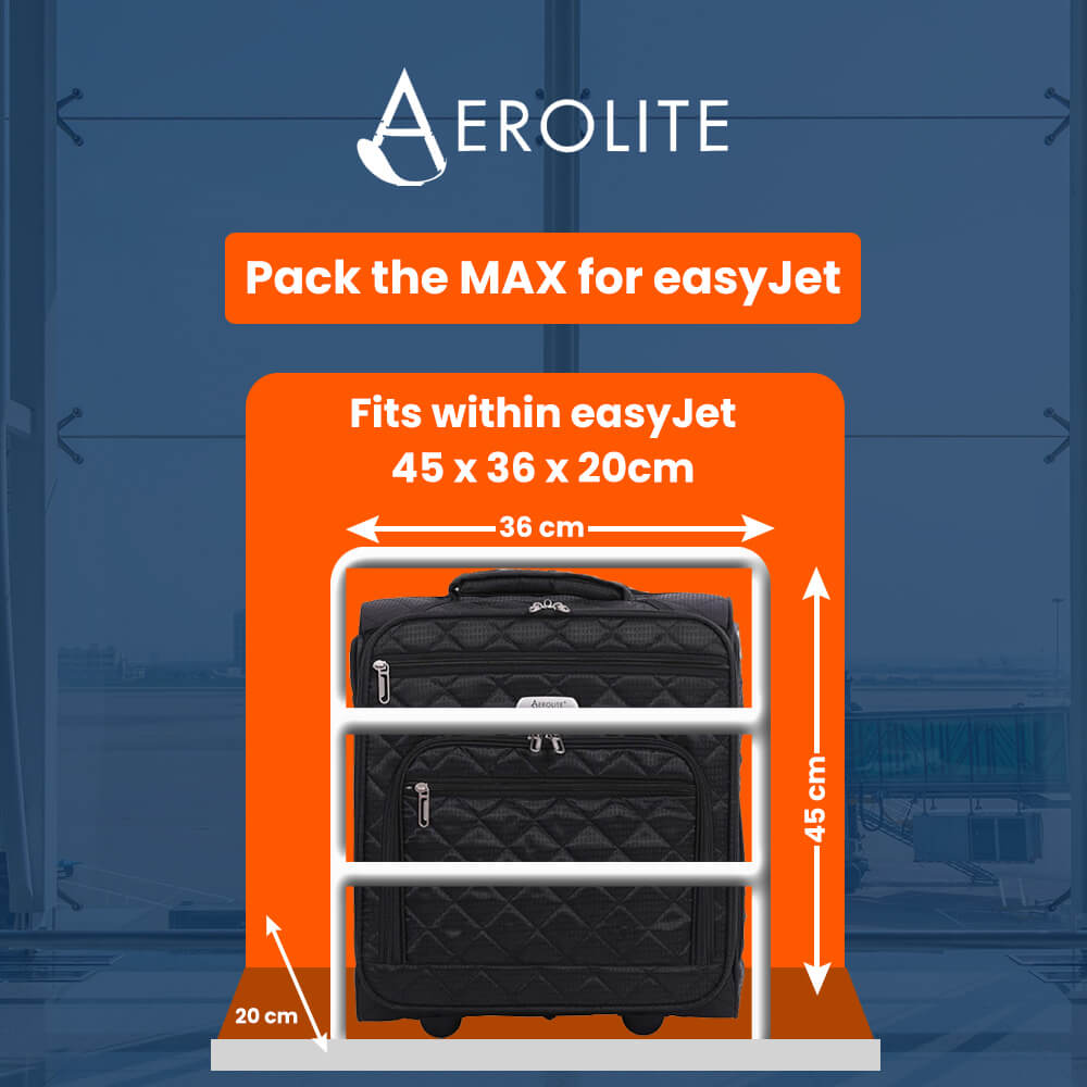 Aerolite EasyJet Carry On Fits 45x36x20cm New & Improved 2024 Cabin Un ...